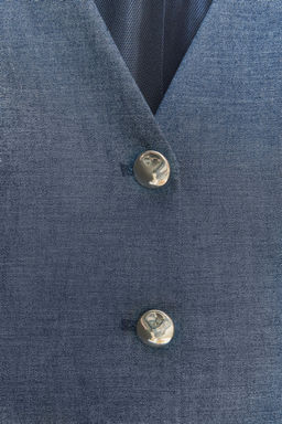 PEPLUM WAISTCOAT WITH LINEN - Zara фото 20