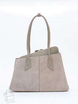Сумка женская кожаная 6005L l.gray Polina&Eiterou