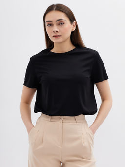 Футболка женская кор.рукав T-lab TL-TK-006VI-F-черный