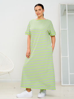 Платье женское MR025SS3 l.green/violet - Maxroses фото 2