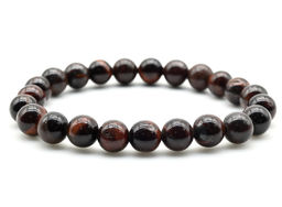 Браслет шарик 8мм из бычьего глаза