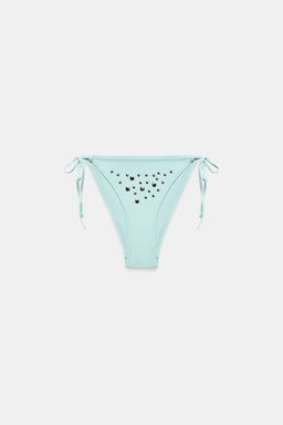 BRAGUITA BIKINI TACHAS LAZADAS / Turquesa claro - Zara фото 4