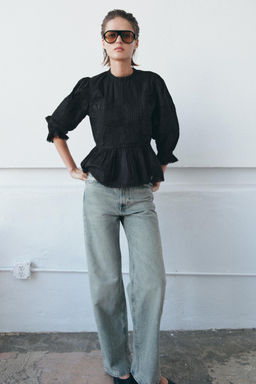 ZW COLLECTION EMBROIDERED SHIRT - Zara фото 7