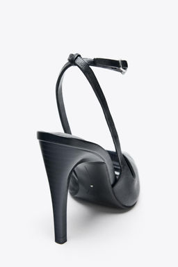 LEATHER HIGH-HEEL SHOES - Zara фото 12