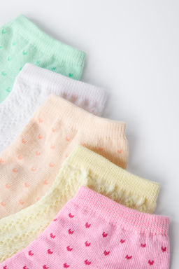 FIVE-PACK OF HEART AND TEXTURED ANKLE SOCKS - Zara фото 2