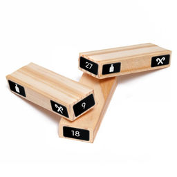 Новогодняя падающая башня Искать, не ронять, 54 бруска, наклейки, 50 карт, 18+ - Лас играс фото 3