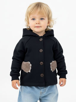 Толстовка на пуговицах 22-0234 черный