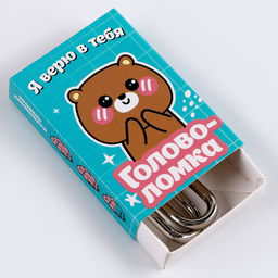 Цена за 12 шт. Головоломка металлическая «Милашки», МИКС