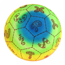 Мяч игровой Буквы д18см, радужный, ПВХ (Китай) - Домашняя мода фото 3
