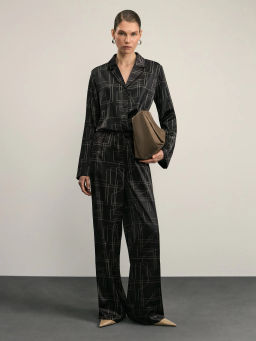 Атласная блузка с принтом / Zarina фото 2