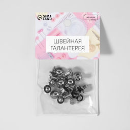 Цена за 3 шт. Кобурный винт d = 5/8 9 мм, 10 шт, цвет серебряный - Арт узор фото 3