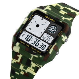 Часы наручные Skmei мужские электронные спортивные 2347green-camo