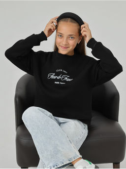 Свитшот Начес Клуб Черный Девочка - София фото 5