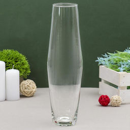 Ваза «Диаболо», 1.1 л, d=5.5 см, 29.5×9 см, стекло, прозрачная