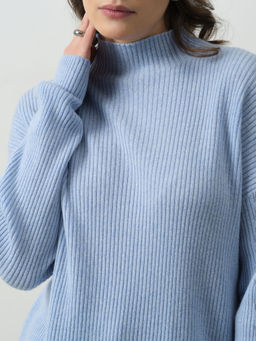 Джемпер из кашемира женский KW060583-E голубой