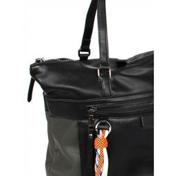 Сумка женская искусственная кожа BT-V 7640, 1отд+карм/перег, плечевой ремень, черный/серый SALE 262521 - Adelia фото 4