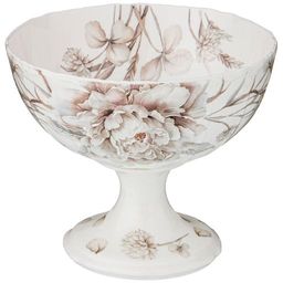 ВАЗА НА НОЖКЕ LEFARD БЕЛЫЙ ЦВЕТОК 13*11 СМ