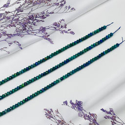 Бусины для украшений из Азурита (110 бусин)