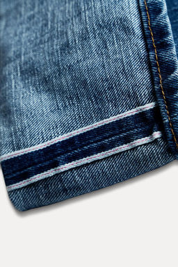 Z1975 SELVEDGE LOOSE WIDE-LEG MID-WAIST JEANS - Zara фото 19