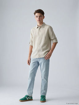 Рубашка Poplin с длинным рукавом