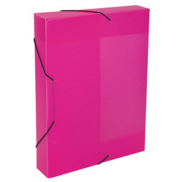 Expert Complete Короб архивный пластиковый 50 мм 1 шт. PRISMA NEON A4 эффект 3D розовый ЕС240441013
