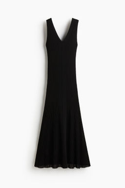 Vestido acampanado en punto de canal?