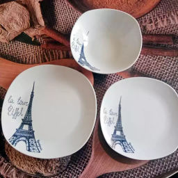 Тарелка десертная Париж квадрат керамика 20см 17-083 (307935) /DАNIKS/