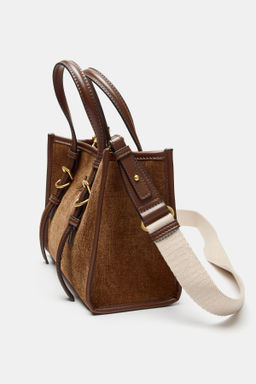 CORDUROY MINI TOTE BAG - Zara фото 9