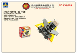 Конструктор "KAZI" 23 дет. "Самолет" (KY8003) в коробке