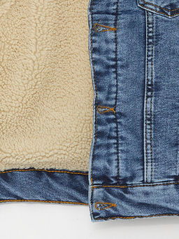 K?rk Yaka Erkek ?ocuk Jean Ceket - Waikiki фото 3