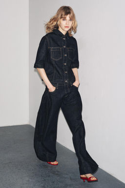 DENIM JACKET WITH POCKETS ZW COLLECTION