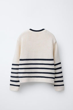 STRIPED KNIT SWEATER - Zara фото 2