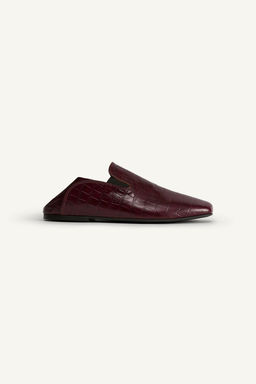 LEATHER LOAFERS WITH EMBOSSING - Zara фото 5