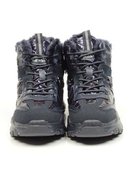 04-8524-2 DARK BLUE Ботинки женские зимние (искусственные материалы) - Фабричный китай фото 5