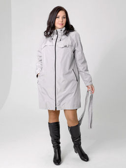 24131 Плащ св.серый - Dizzyway фото 2