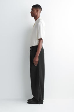 PANTAL?N BARREL LEG RELAXED FIT DE ALGOD?N Y LINO - H&m фото 7