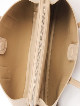 LACCOMA сумка АЛ3003-бежевый натуральная кожа хлопок  фото 6