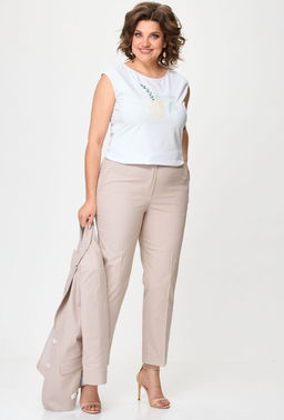 Брюки БелЭльСтиль 586 бежевый джинс
