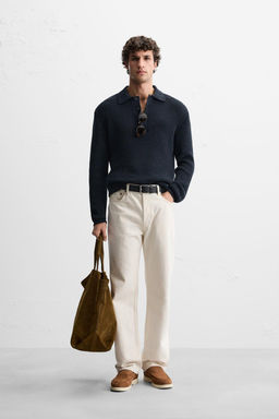 PURL KNIT POLO SHIRT