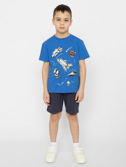 CRB wear/CSKB 63656-42 Футболка для мальчика,синий/Ex.Cherubino  фото 3