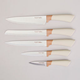 Набор ножей 6 пр. AGNESS на пласт. подставке арт. 911-780