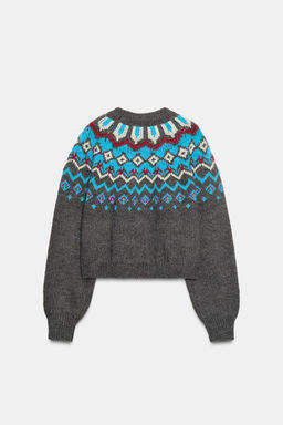 JACQUARD KNIT JUMPER - Zara фото 6