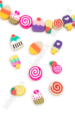 Бусины "Сладости" 10 мм (1000 шт) SF-7285