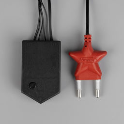 Гирлянда Бахрома 1.8?0.5 м, IP20, тёмная нить, 48 LED, свечение красное, 8 режимов, 220 В - Luazon lighting фото 7