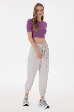 Kad_n A__k Gri Kanvas Pantolon Sepette S_rpriz _ndirim - U.s. polo assn фото 3