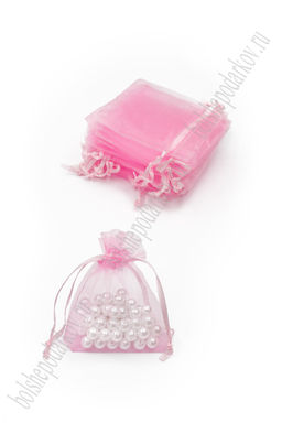 Мешочек из органзы 7*9 см (50 шт) SF-7582, розовый