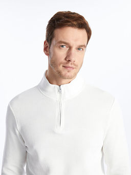 Dik Yaka Erkek Sweatshirt