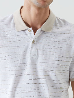 Polo Yaka Bask?l? Erkek Ti??rt