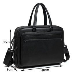 Сумка мужская, кожа, MIRONPAN 98781 Черный