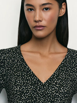 Платье миди с V- образной горловиной / Zarina  фото 6